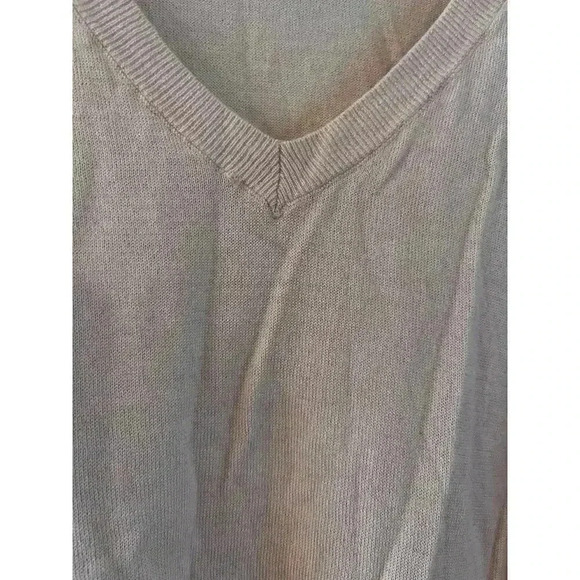 Anthropologie Moth Pullover 100% Wool Sweater Oversized V Neck Pink Size XS - Picture 8 of 8